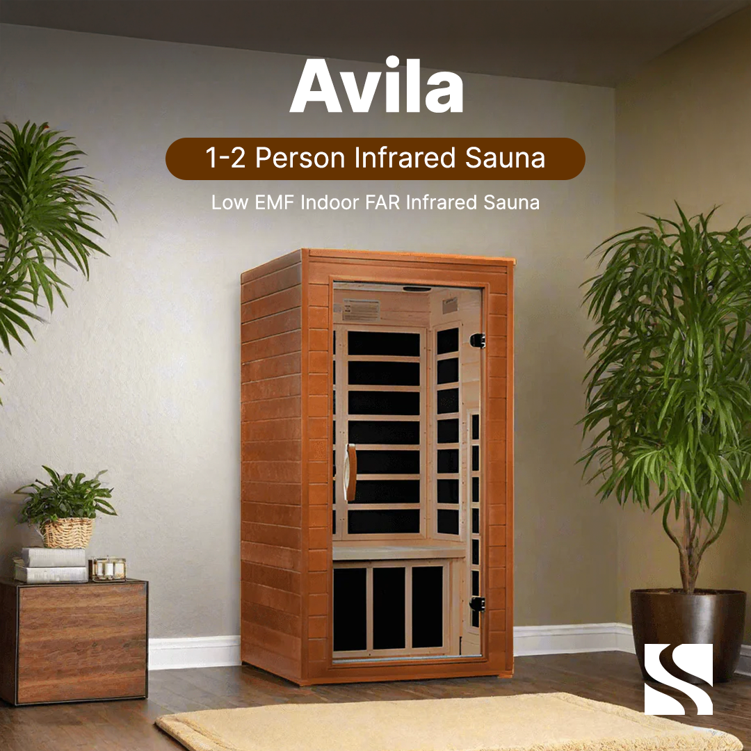 Trivano Living- "Avila" 1-2-person Low EMF FAR Infrared Sauna DYN-6103-01-Sauna-Trivano Living-Trivano Living