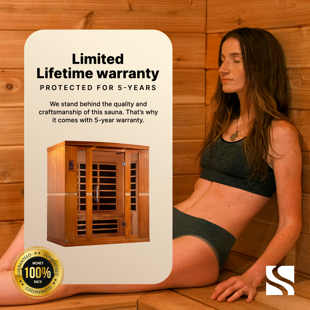 Trivano Living- "Bergamo" 4-person Low EMF FAR Infrared Sauna DYN-6440-01-Sauna-Trivano Living-Trivano Living