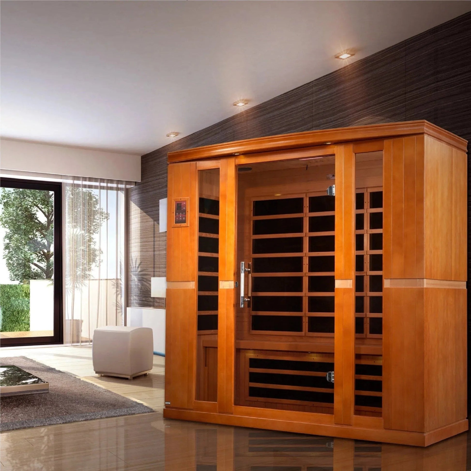 Trivano Living- "Bergamo" 4-person Low EMF FAR Infrared Sauna DYN-6440-01-Sauna-Trivano Living-Trivano Living