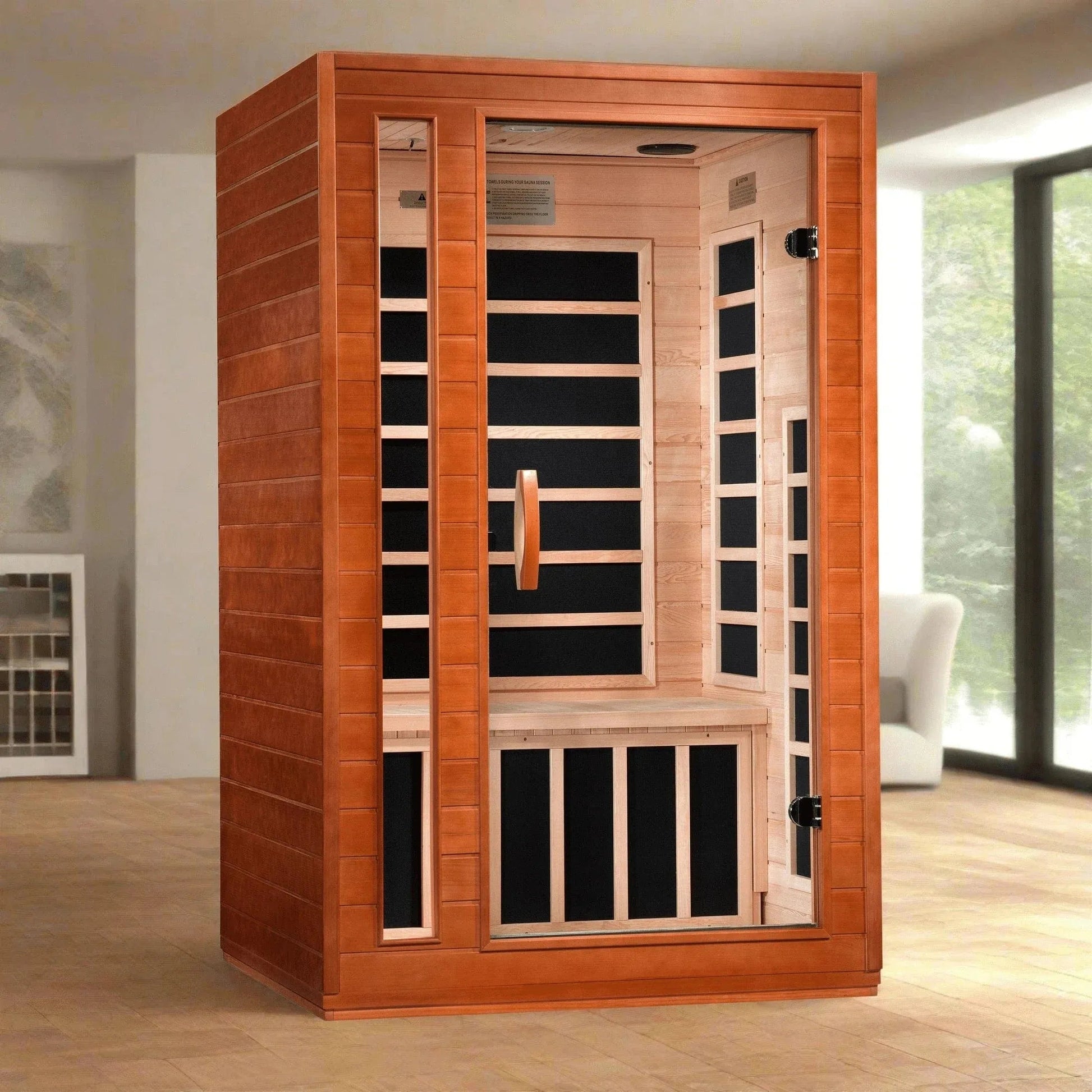Trivano Living- "Cordoba" 2-person Low EMF FAR Infrared Sauna - DYN-6203-01-Sauna-Trivano Living-Trivano Living