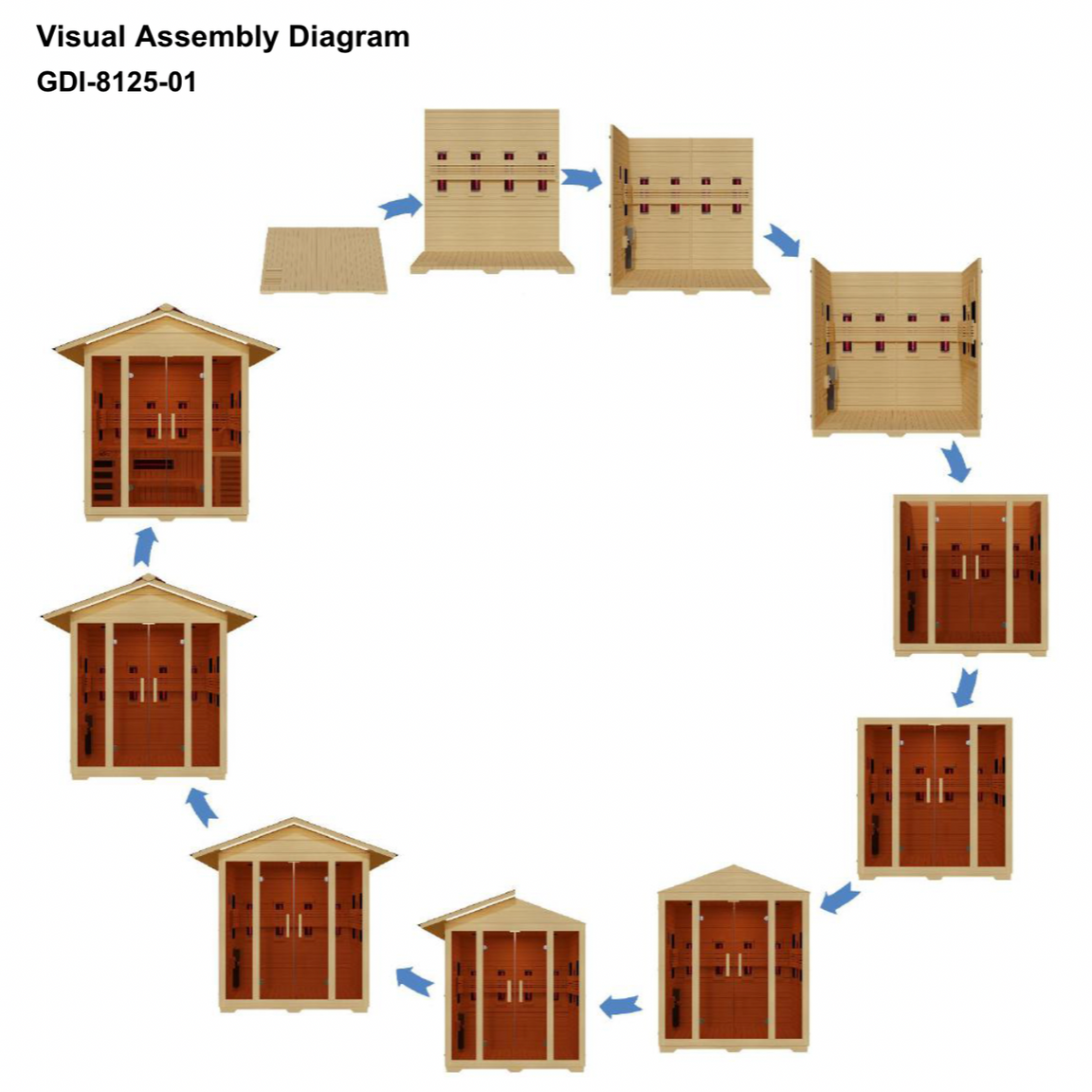 Trivano Living- "Gargellen" 5 Person Hybrid Outdoor Sauna GDI-8125-01-Sauna-Trivano Living-Trivano Living