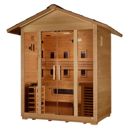 Trivano Living- "Gargellen" 5 Person Hybrid Outdoor Sauna GDI-8125-01-Sauna-Trivano Living-Trivano Living