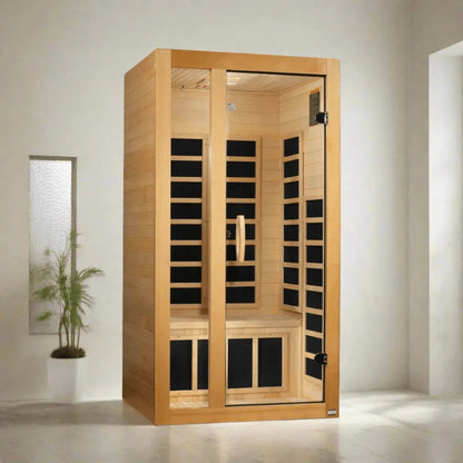 Trivano Living- "Gracia" 1-2-person Low EMF FAR Infrared Sauna DYN-6119-01-Sauna-Trivano Living-Trivano Living