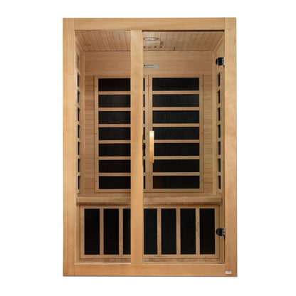 Trivano Living- "Santiago" 2-person Low EMF FAR Infrared Sauna DYN-6209-01-Sauna-Trivano Living-Trivano Living