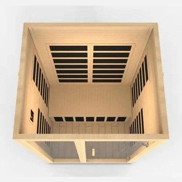 Trivano Living- "Santiago" 2-person Low EMF FAR Infrared Sauna DYN-6209-01-Sauna-Trivano Living-Trivano Living